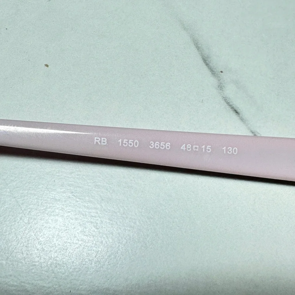 Ray-Ban RB 1550 3656 Pink Rectangular Eyeglass Frames 48-15-130
